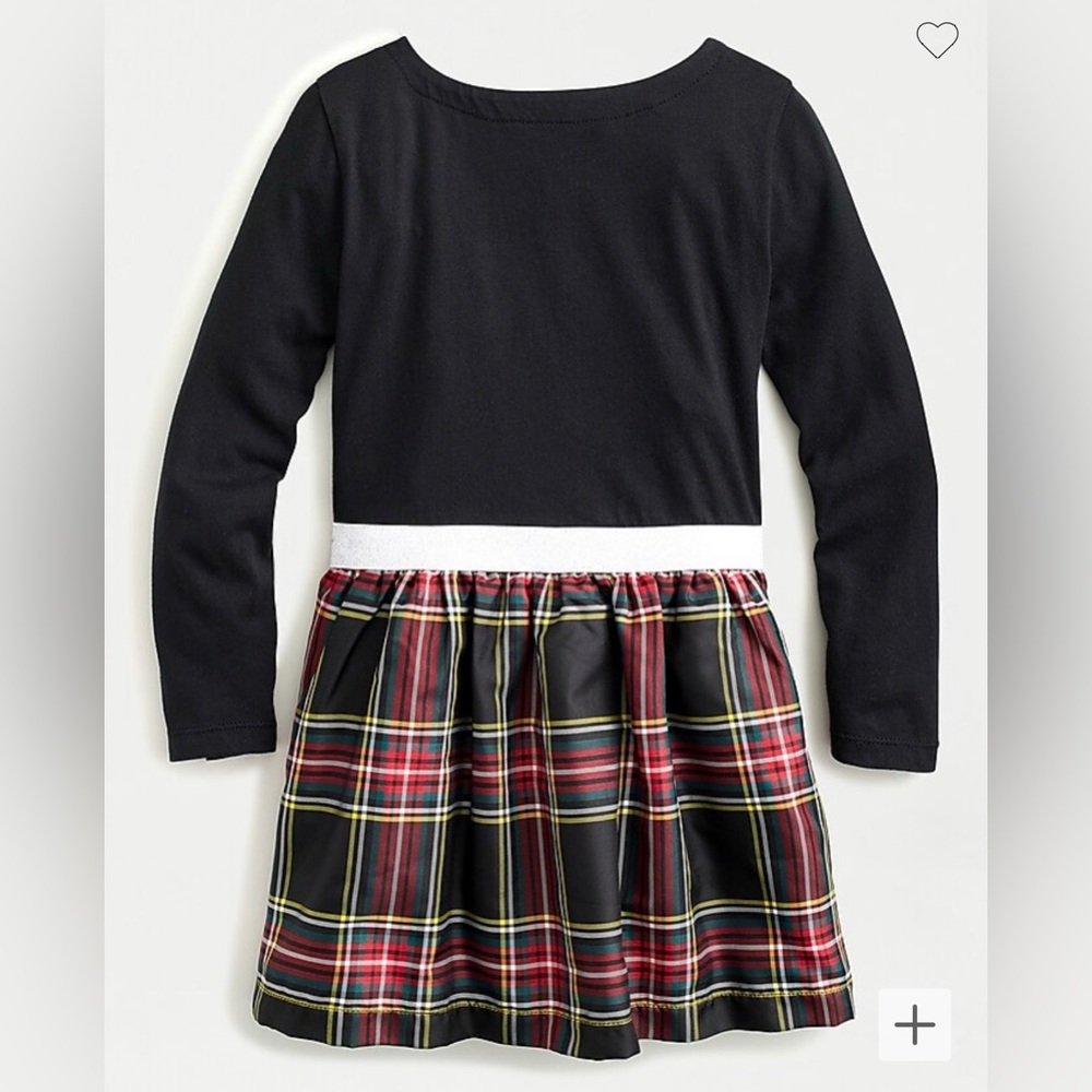 Girls' mixy dress in Stewart tartan